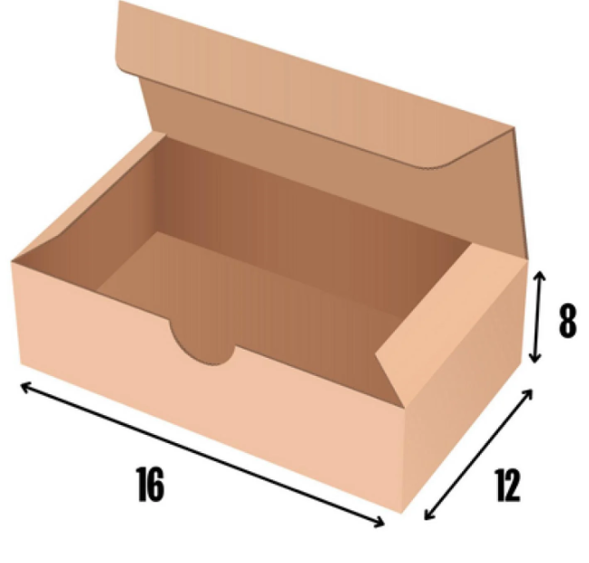 一个发货包装箱的长度、宽度和高度测量示例
