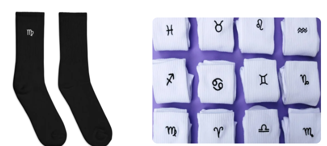 星座主题设计袜子