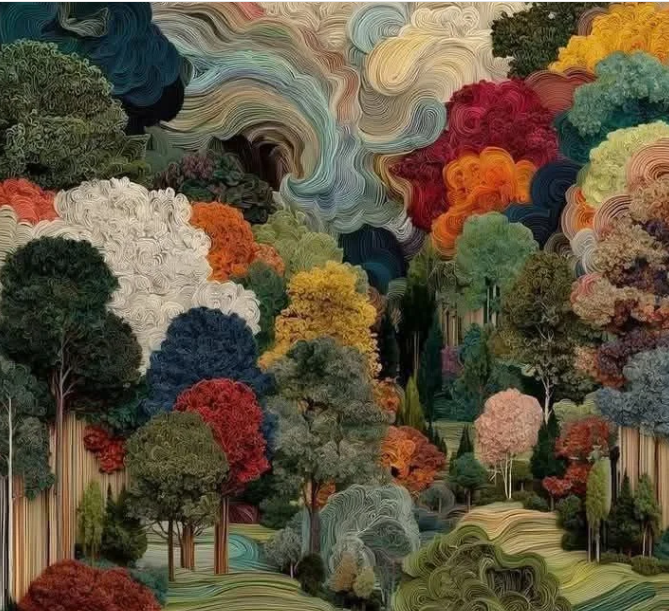 自然质感墙面艺术