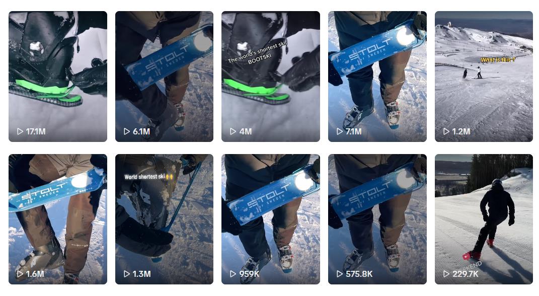 BootSki超短滑雪板