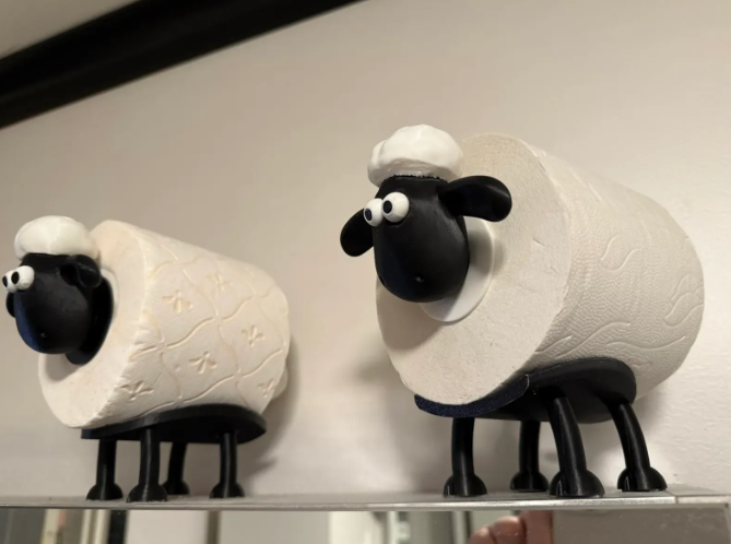 小羊肖恩纸巾架